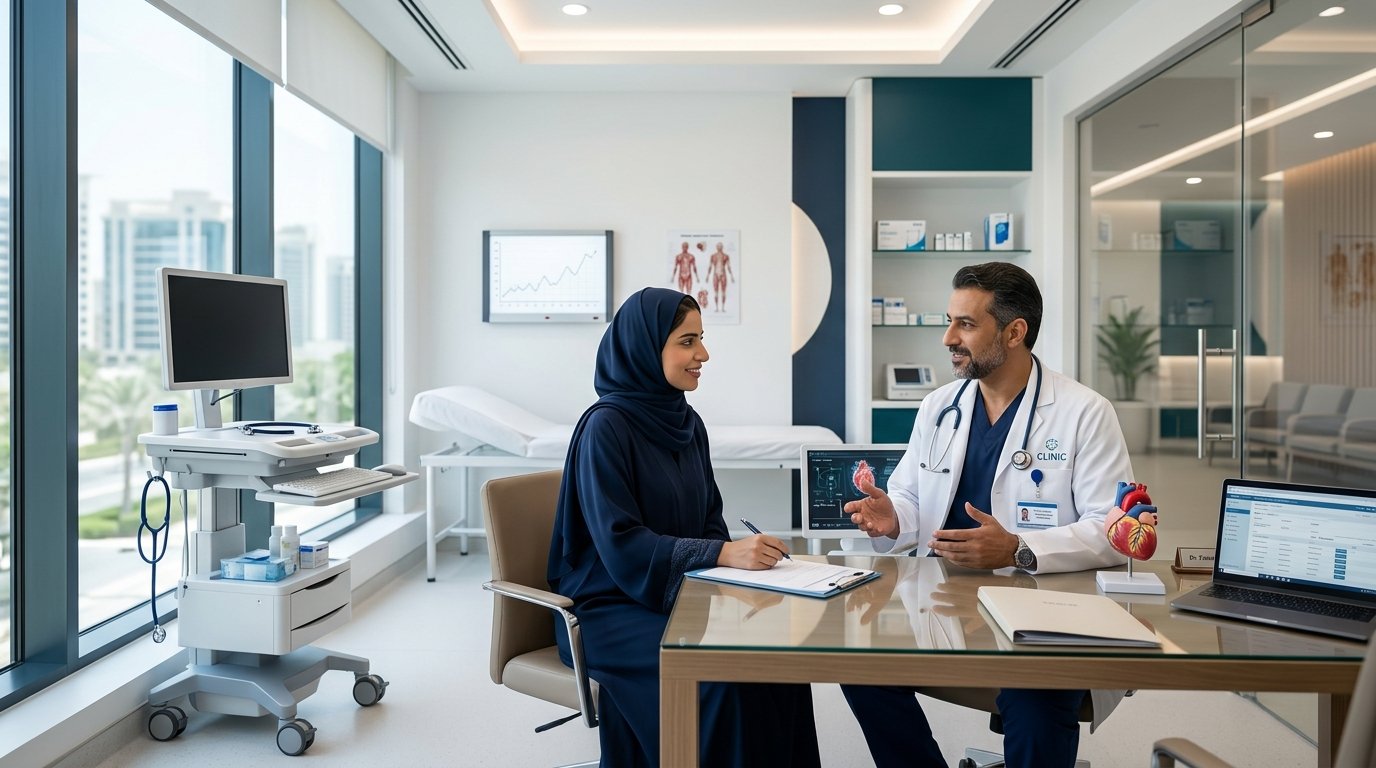 Professional clinic healthcare environment